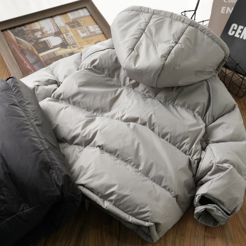 男童儿童冬季新款字母口袋羽绒服外套中大童连帽保暖厚实