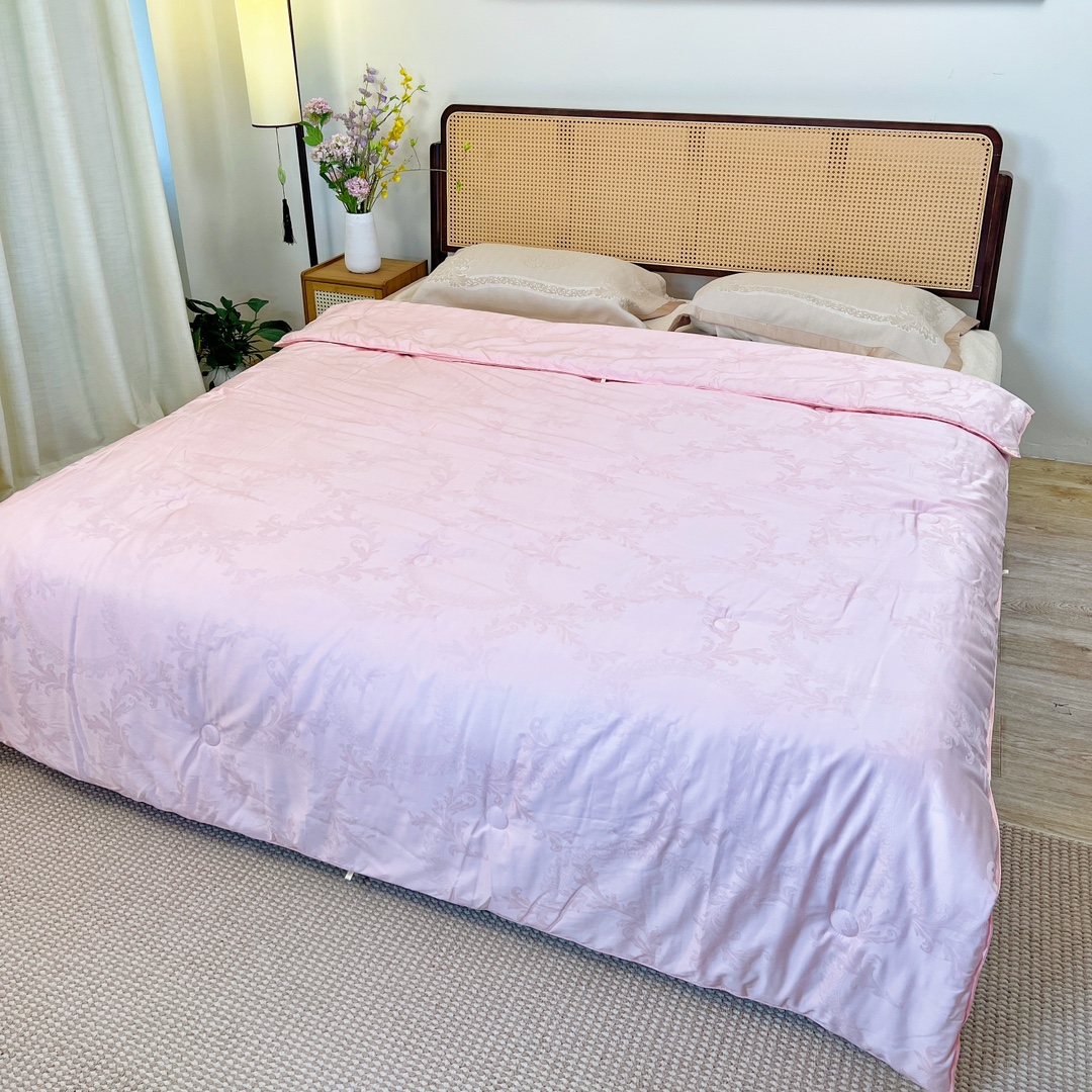 櫟丝御锦【莱赛尔】柞蚕丝真丝空调被冬被立体提花凉感柔软240326