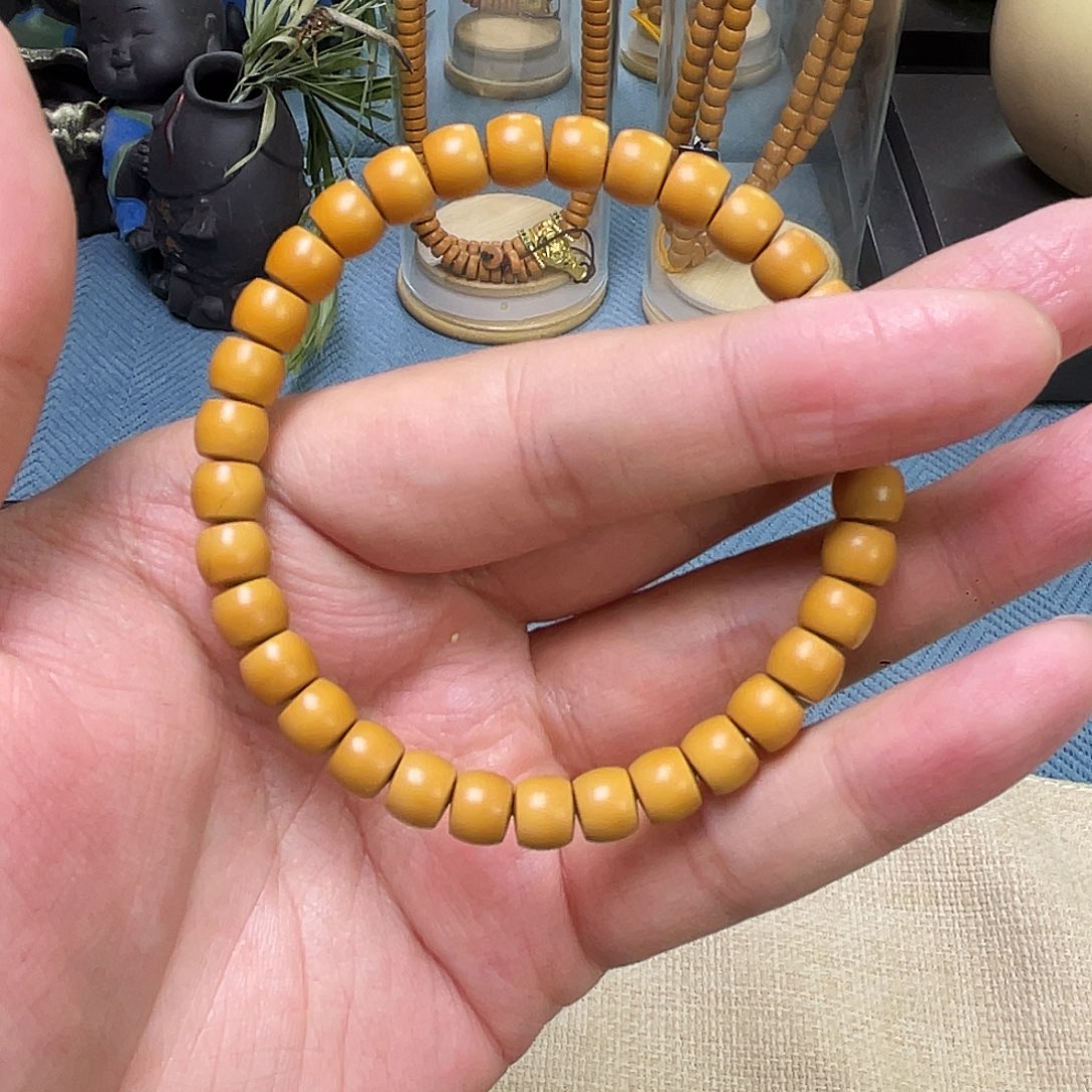 橄榄核手串7.4清水橄榄核尖单圈归圆