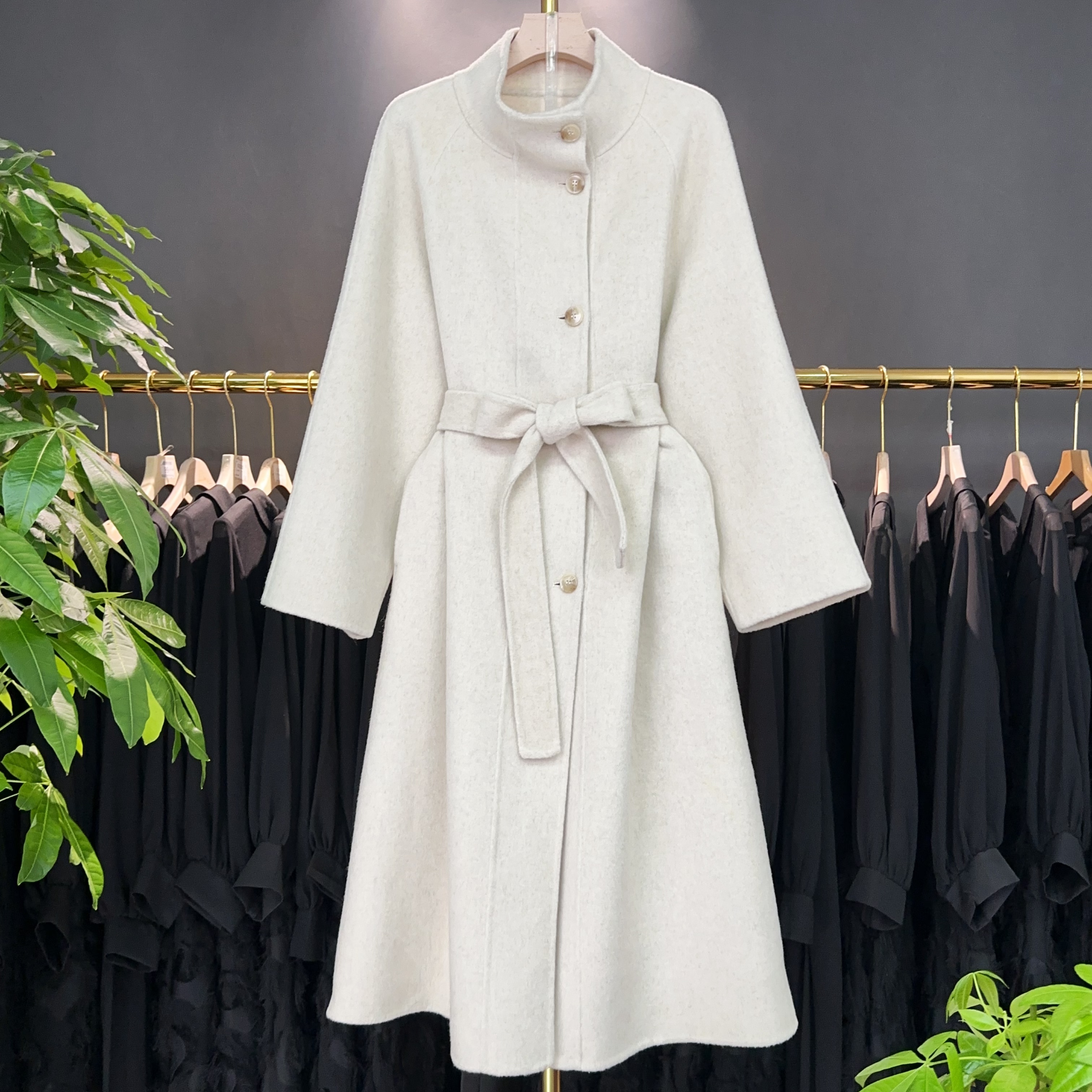 【A9358】毛呢外套女2025秋冬加厚新款高级感百搭时尚毛呢外套