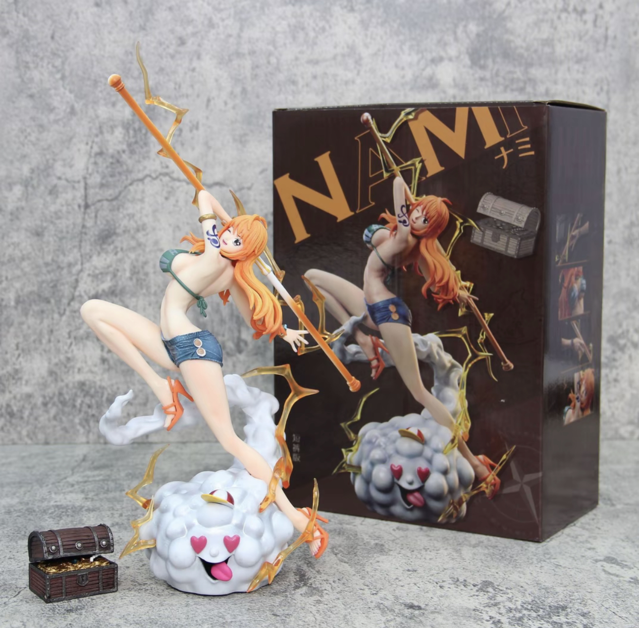 海贼王系列 IU娜美共鸣popmax 动漫手办摆件