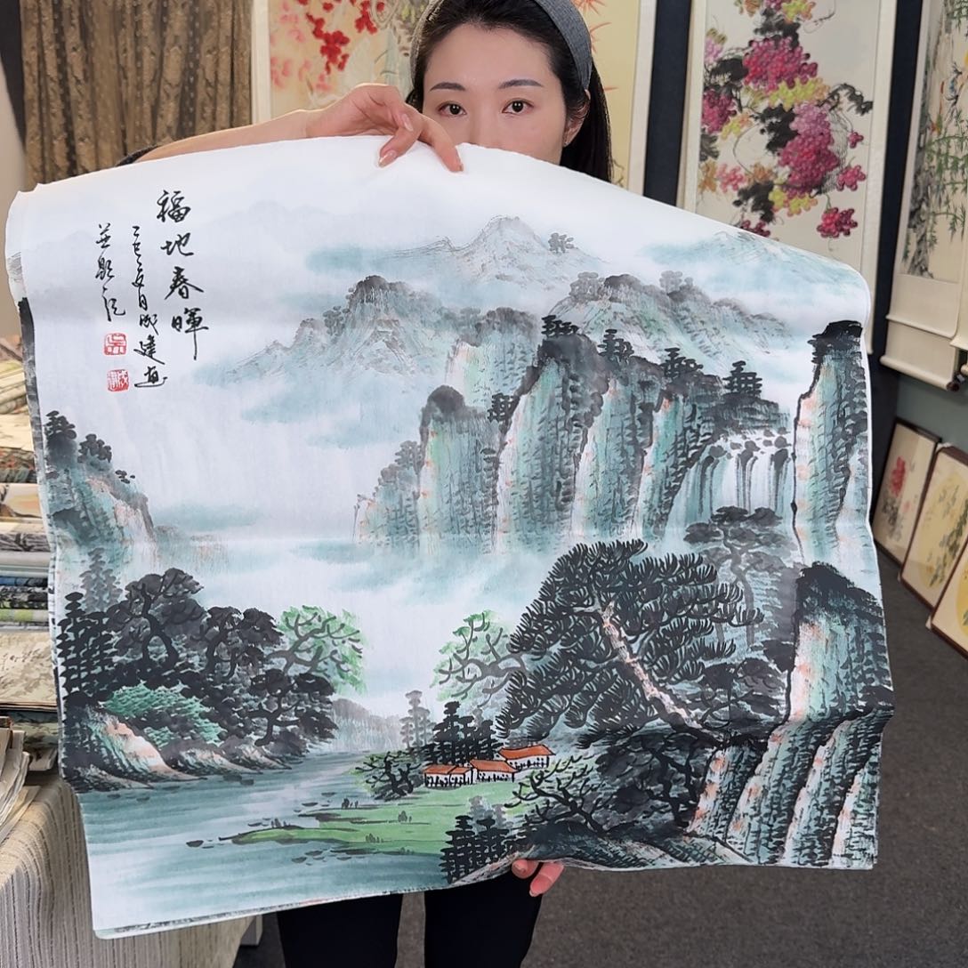 纯手绘国画作品好看