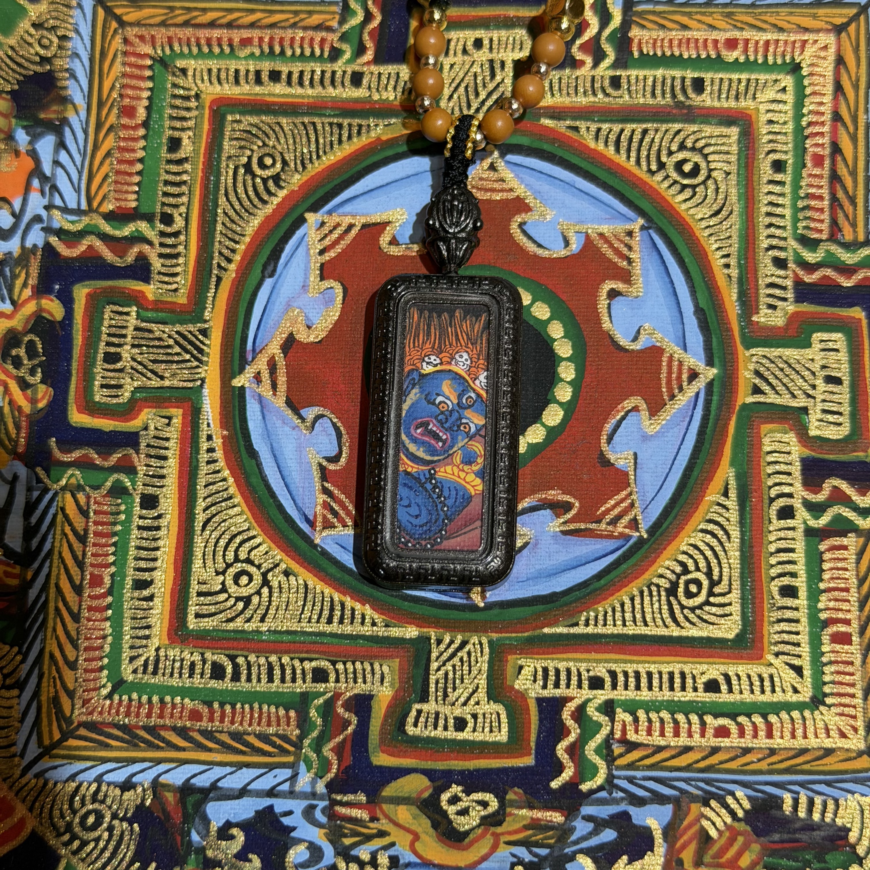 大黑天-热贡纯手绘唐卡