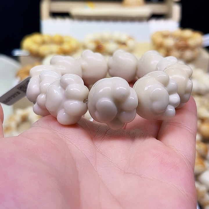 菩提根/象牙果手串狗爪瑕4-18-106