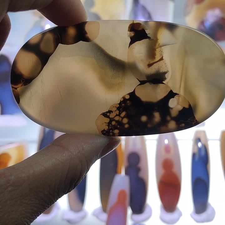 查罗石未镶嵌珠宝半成品104霞