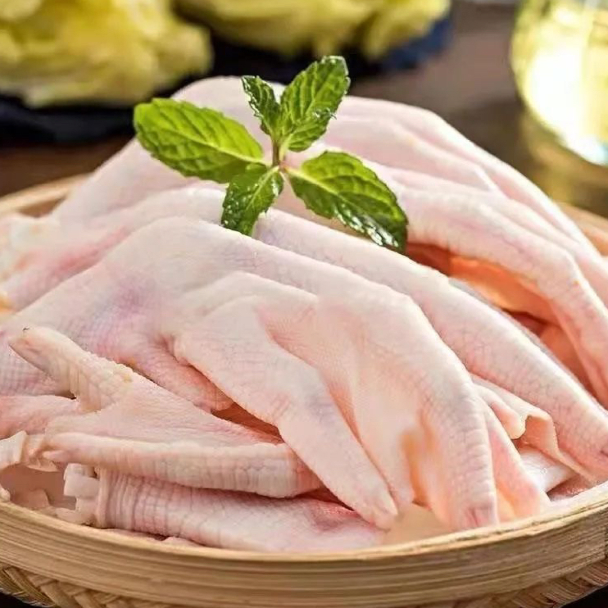 正宗东北草地散养大鹅爪子新鲜速冻2斤4斤中通快递包邮到家