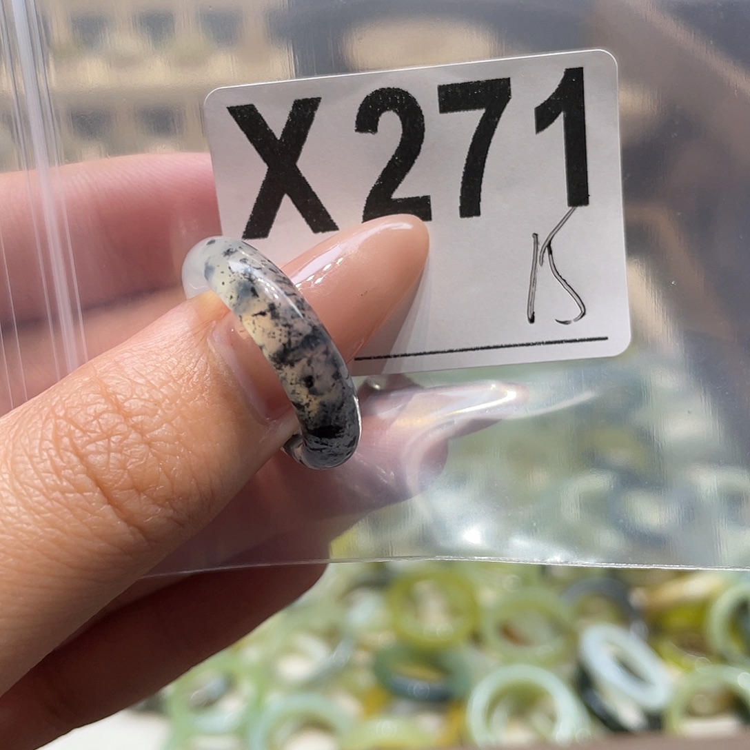 蛇纹石玉未镶嵌戒指271