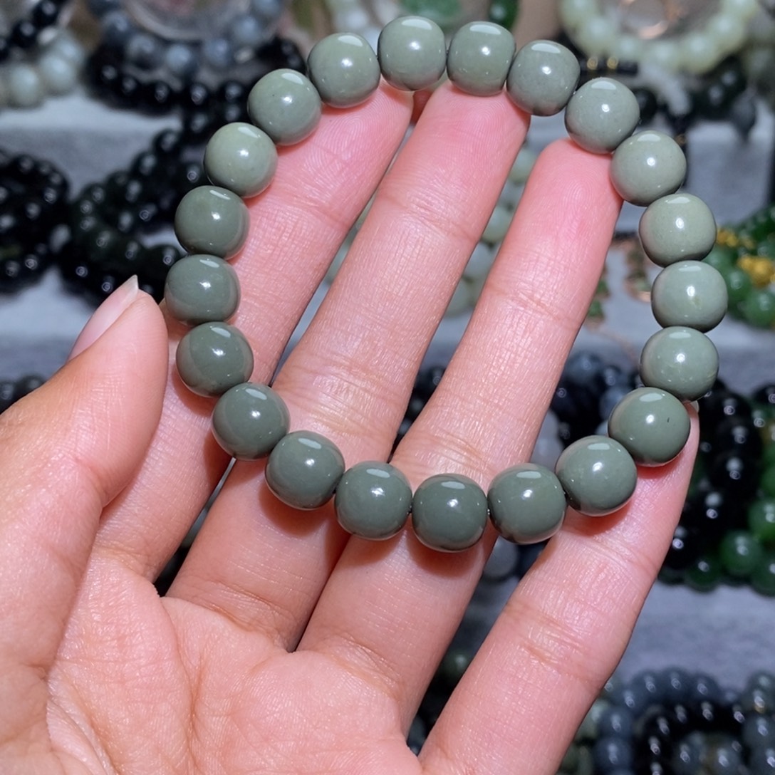 和田玉未镶嵌手链