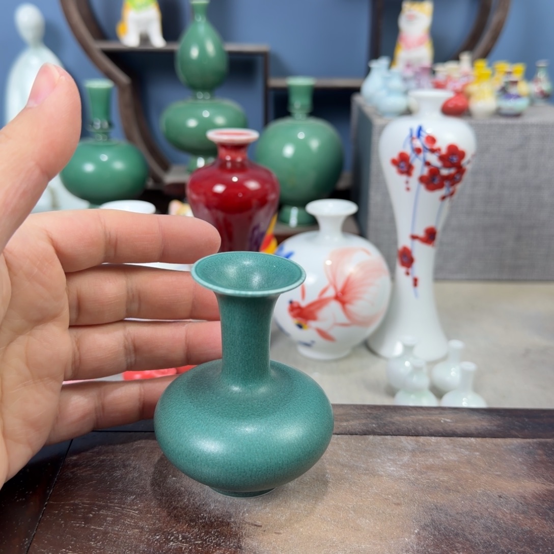 陶瓷手工小花器摆件