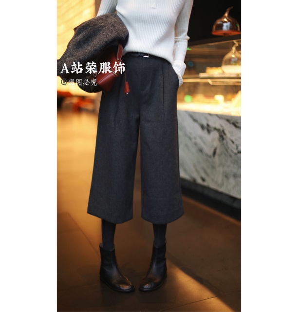【荣姐精选】港岛羊毛靴裤