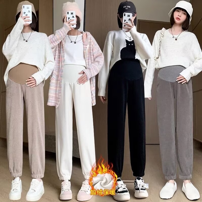 孕妇裤【天猫品质】孕妇冬款2025新款网红卫裤秋冬季加绒加厚裤子长