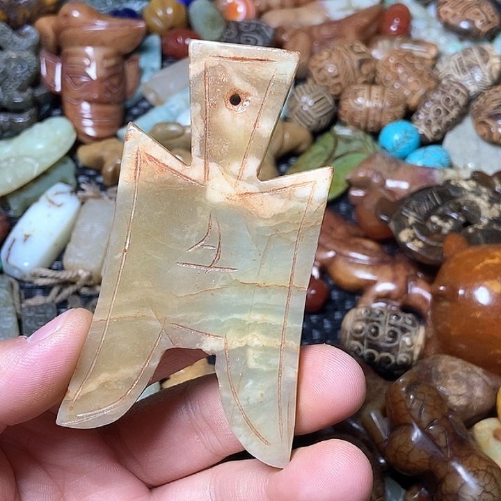 和田玉未镶嵌颈饰129