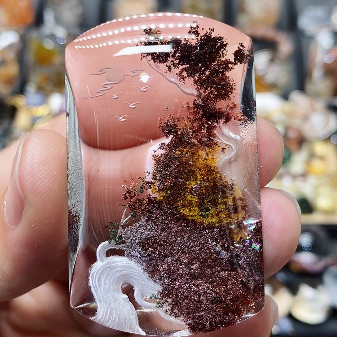 水晶颈饰未镶嵌天然精致水晶吊坠