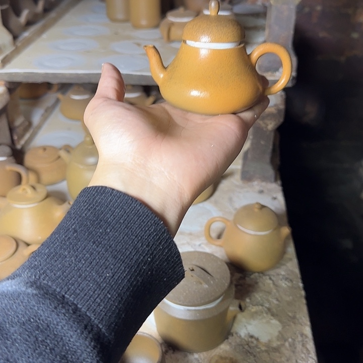 紫砂茶壶坭兴陶柴烧