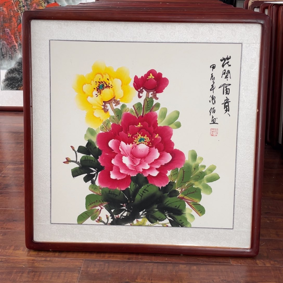 国画带框尺寸63*63厘米