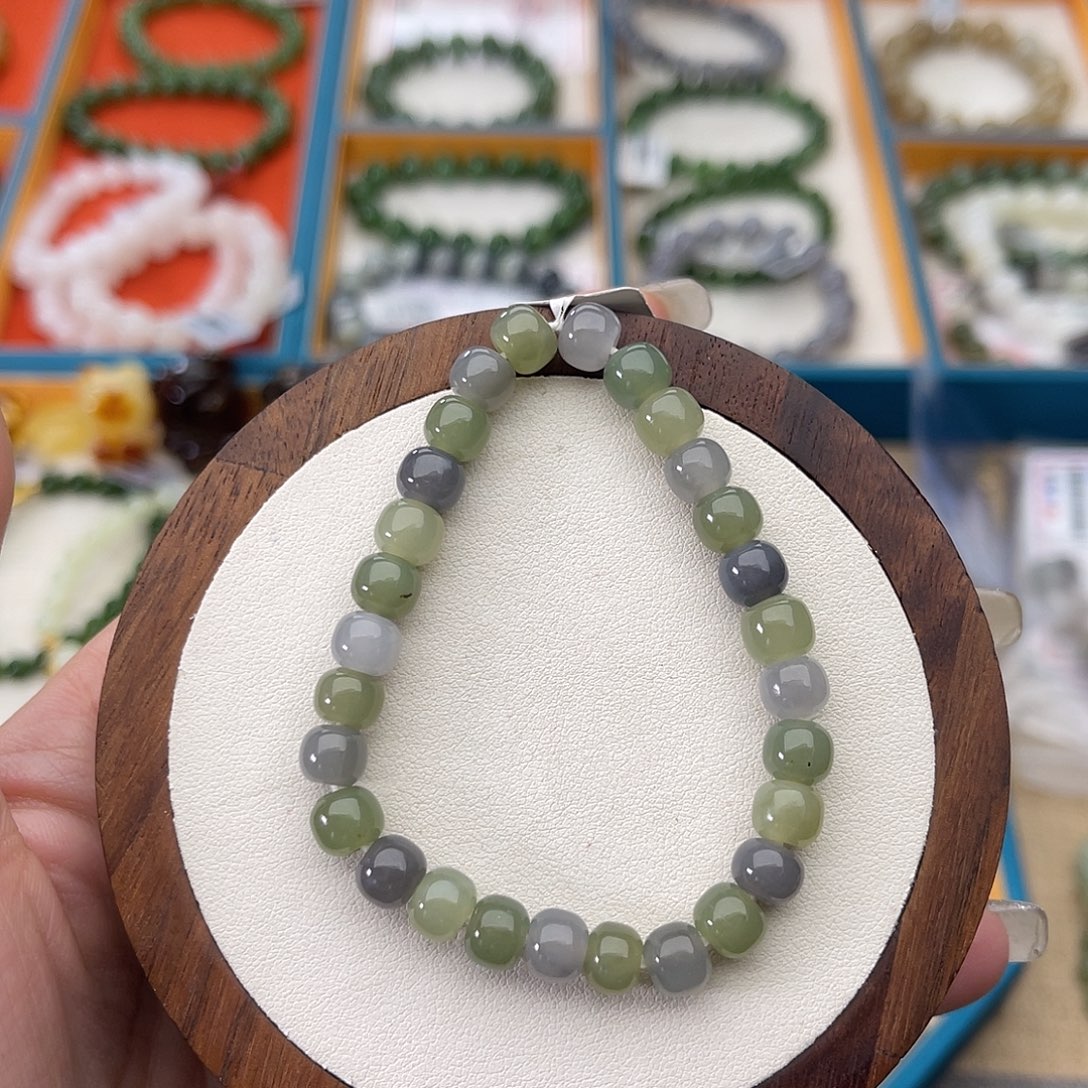 .***.和田玉未镶嵌手串A16