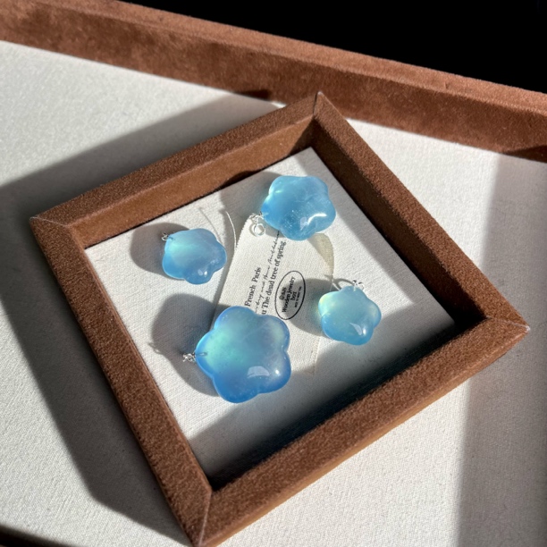 培育海蓝宝石【大鱼甄选】海蓝宝星星吊坠YW78多样性发其一