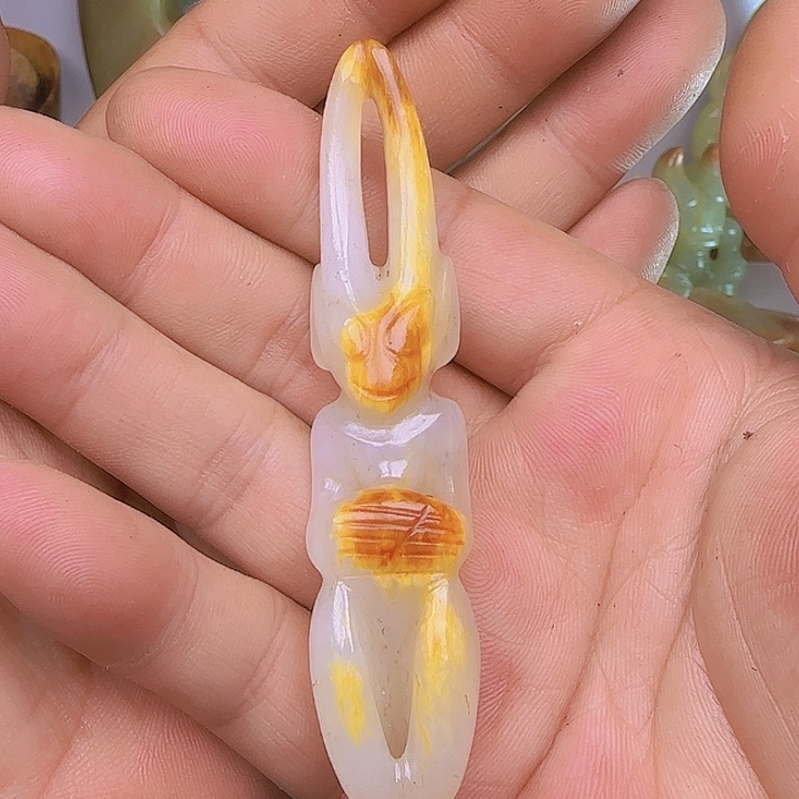和田玉吊坠(不含链)未镶嵌