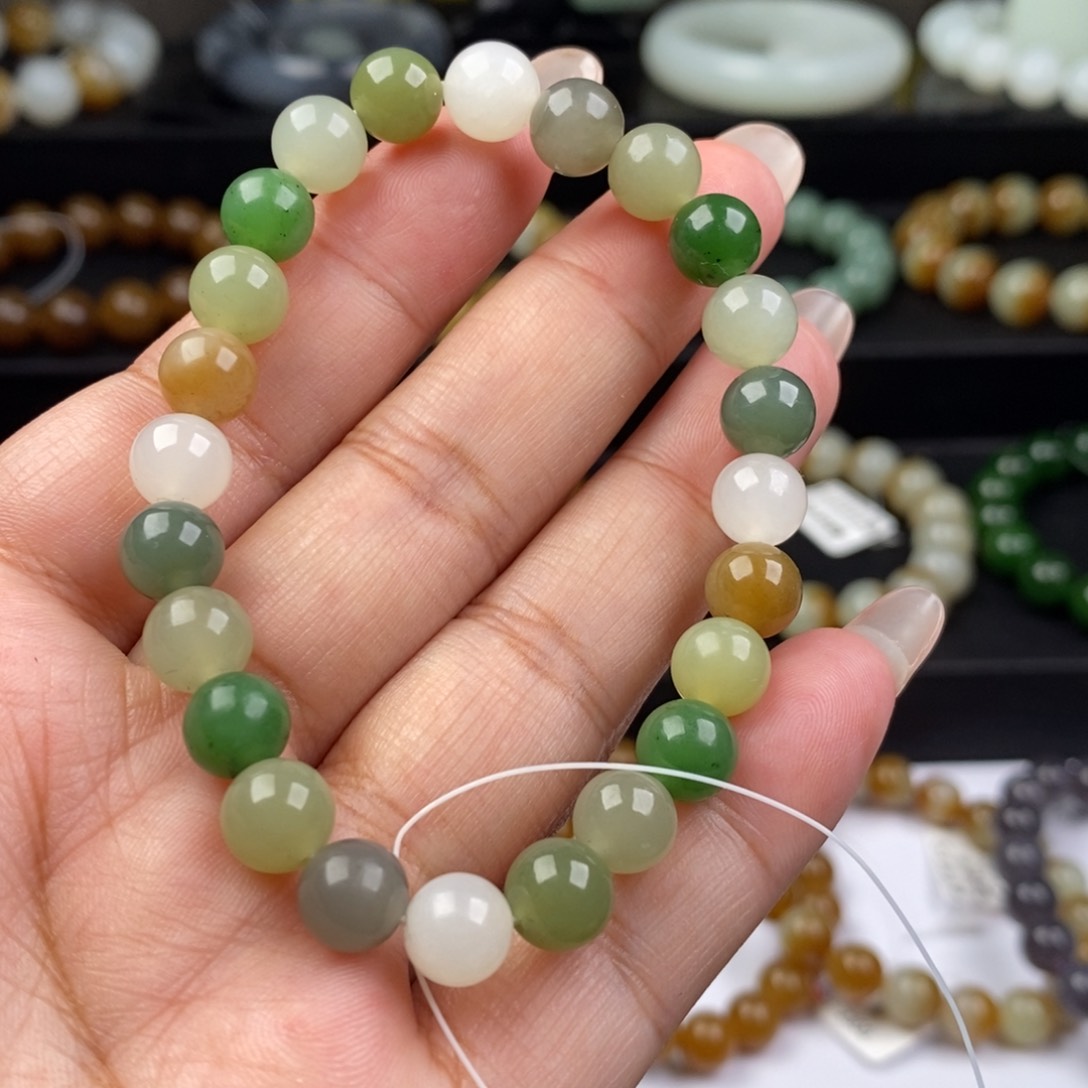 和田玉手串未镶嵌