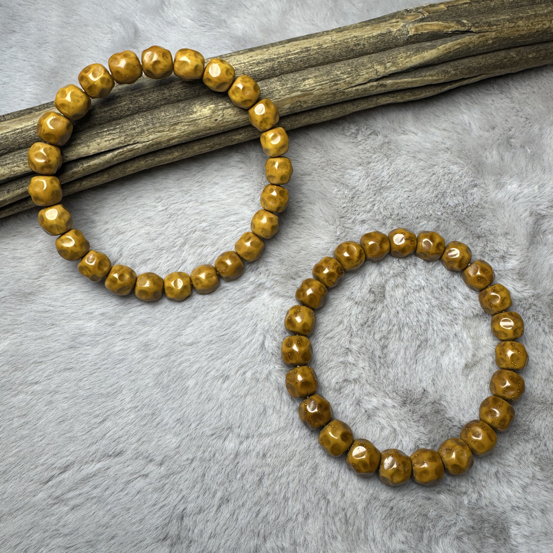 紫金鼠纯手工实心料奶酪无相手串文玩