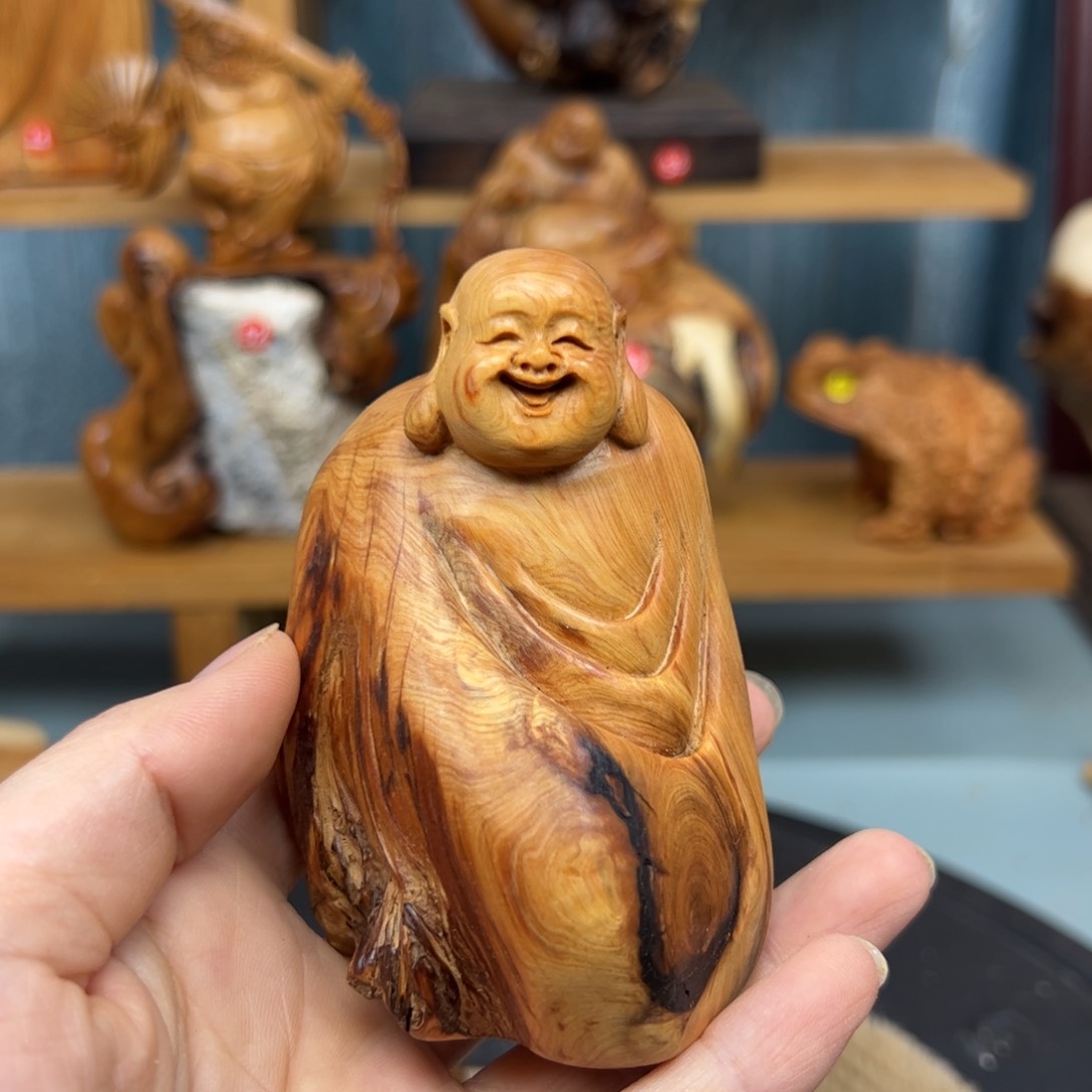 木用****9崖柏木摆件手把件