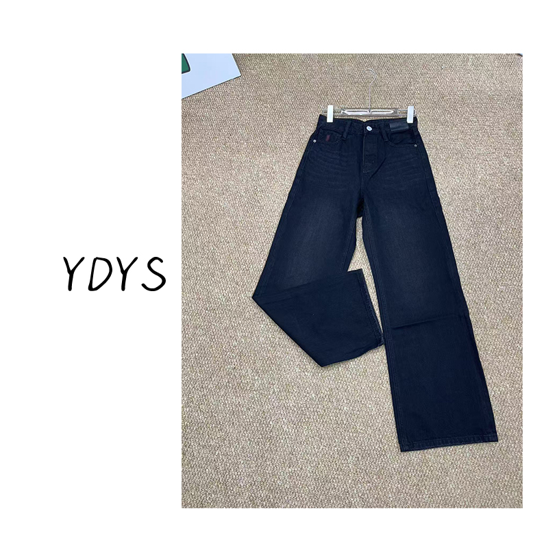 【YDYS】25Y00076 2025新款时尚气质小众简约阔腿牛仔裤