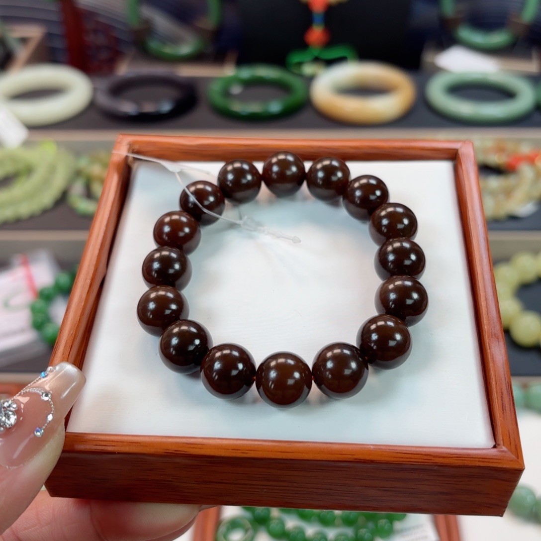 和田玉手链未镶嵌归*一