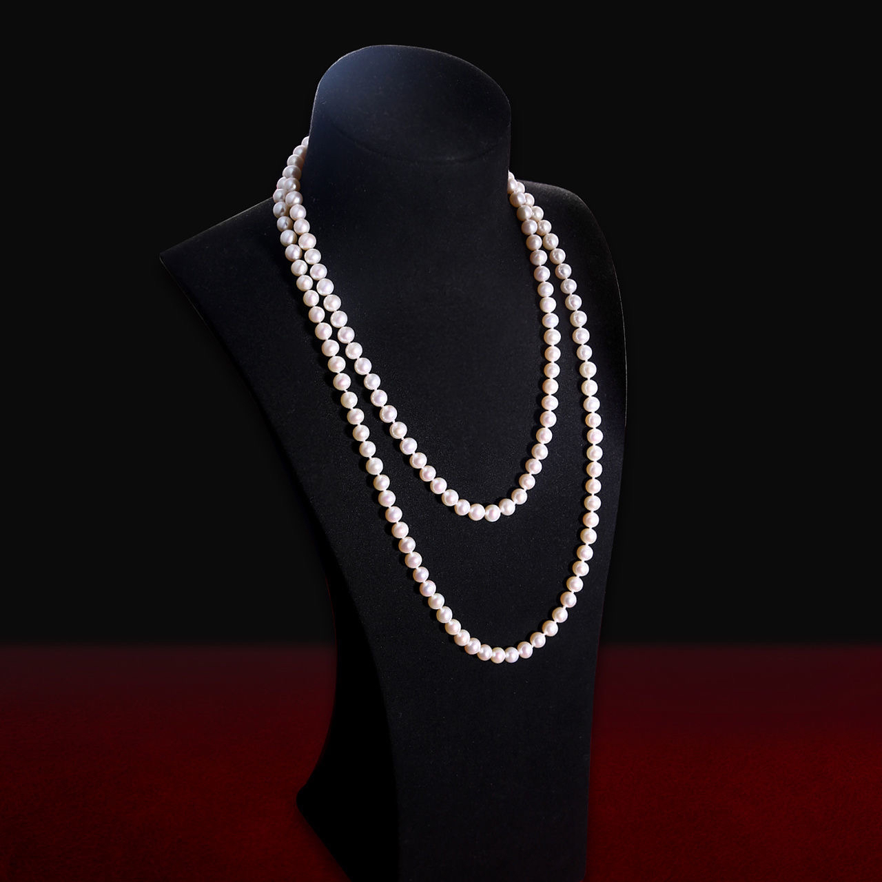 非金属仿珍珠项链 旗袍穿搭配饰手工气质白色百搭全珠仙女项链