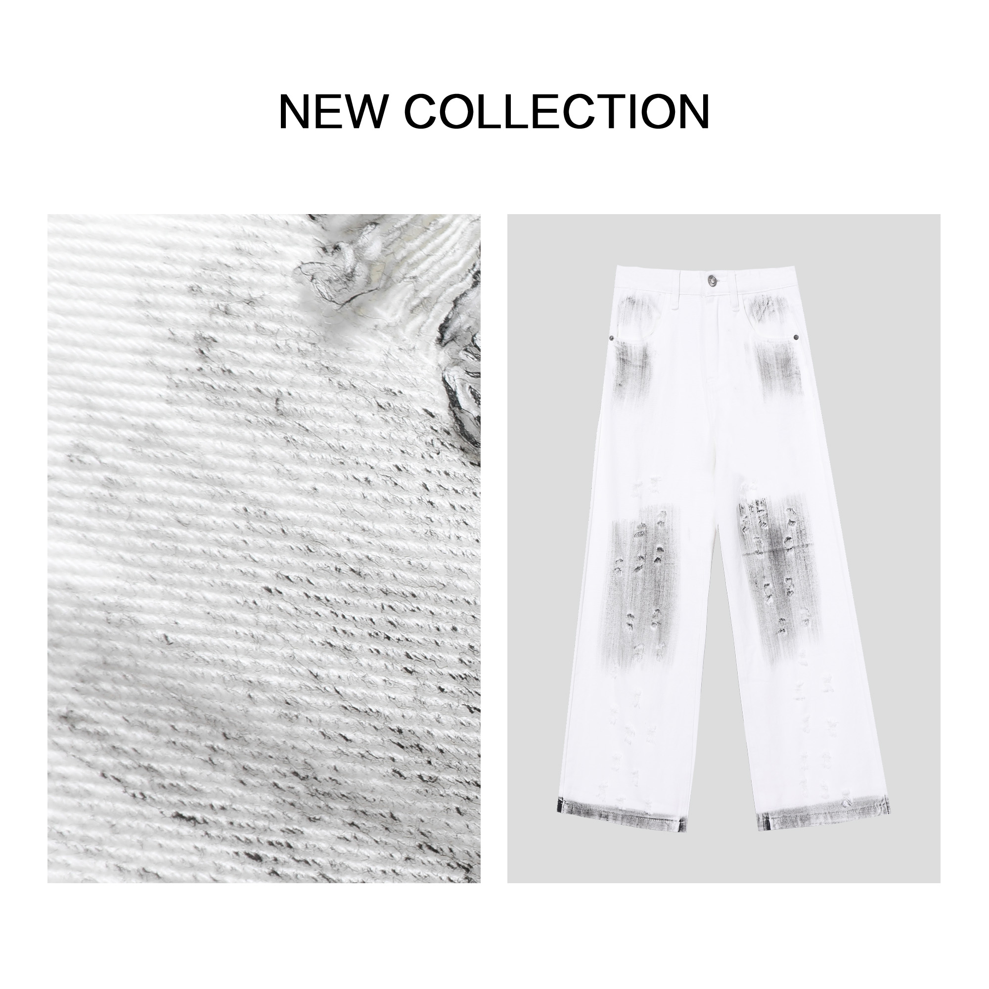 K1F3 6108 B 女士高腰微喇牛仔裤