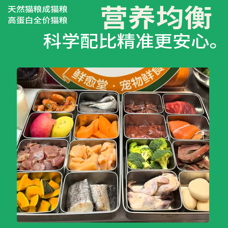 全猫期现做猫咪饭鲜食宠物食品适用营养均衡猫咪主食新鲜食材现制