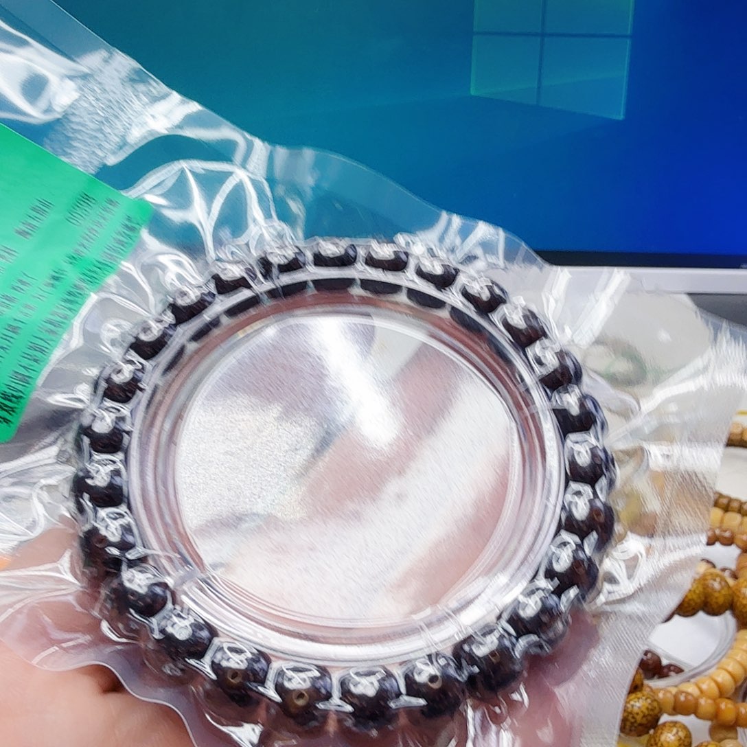 手串星月菩提18黑金星月菩提单圈0.9