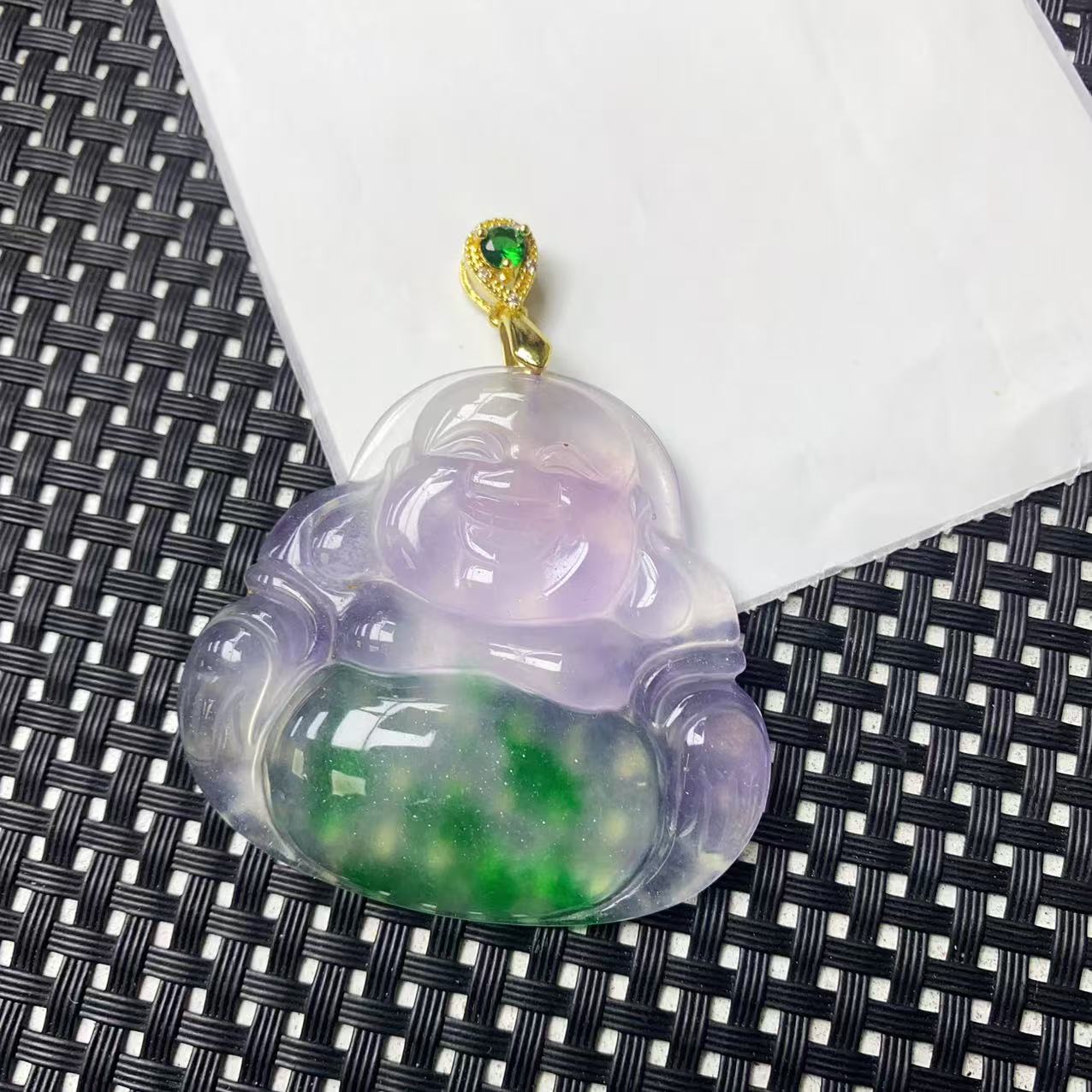 [石矿]A1162冰透春采佛公吊坠