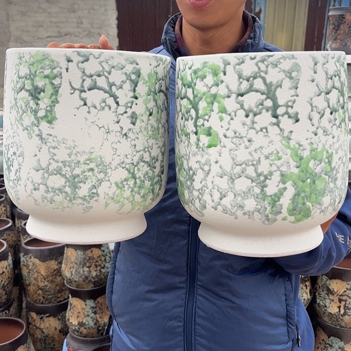 蓝油画新款口径20高度23两个