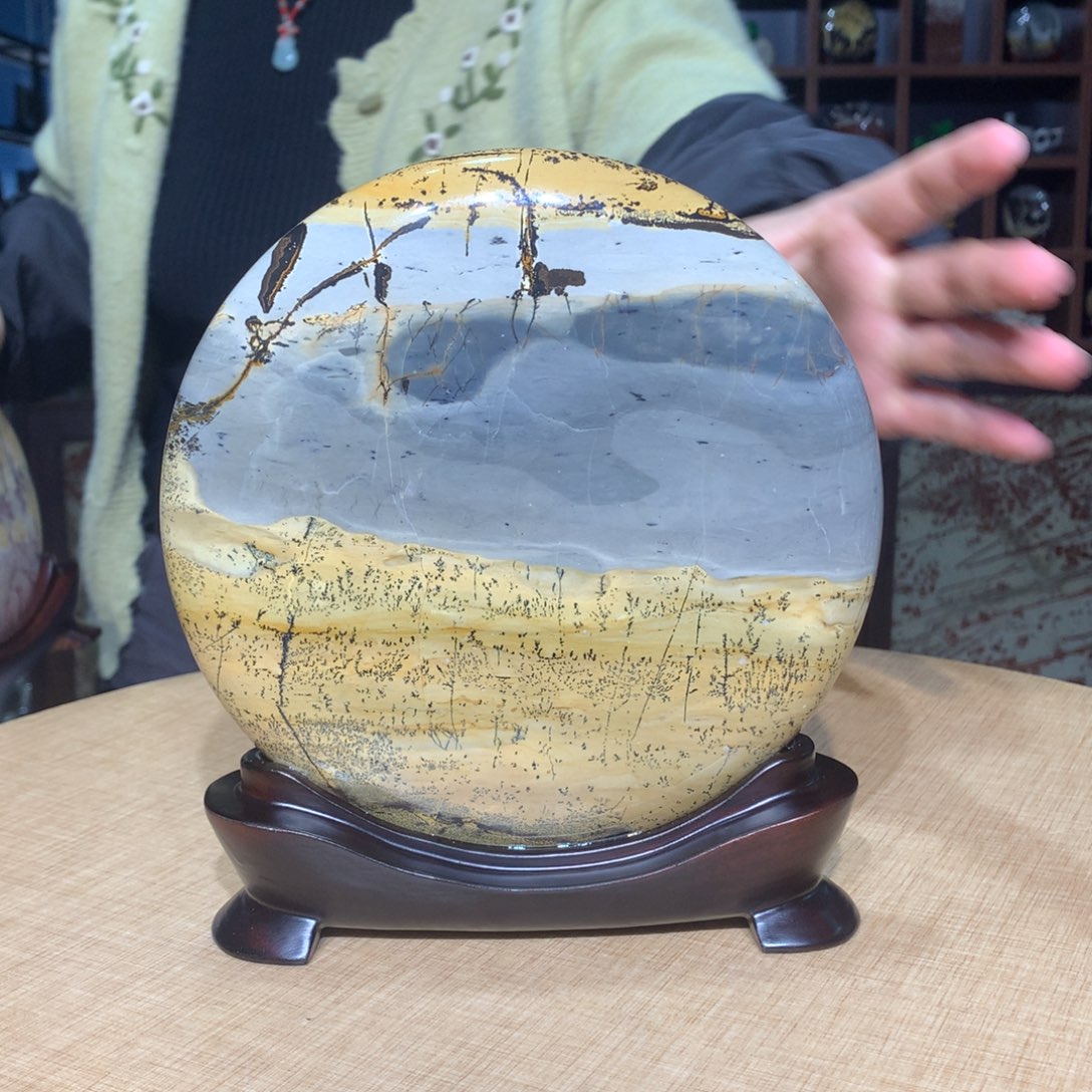 紫砂，广西国画石摆件，收藏观赏