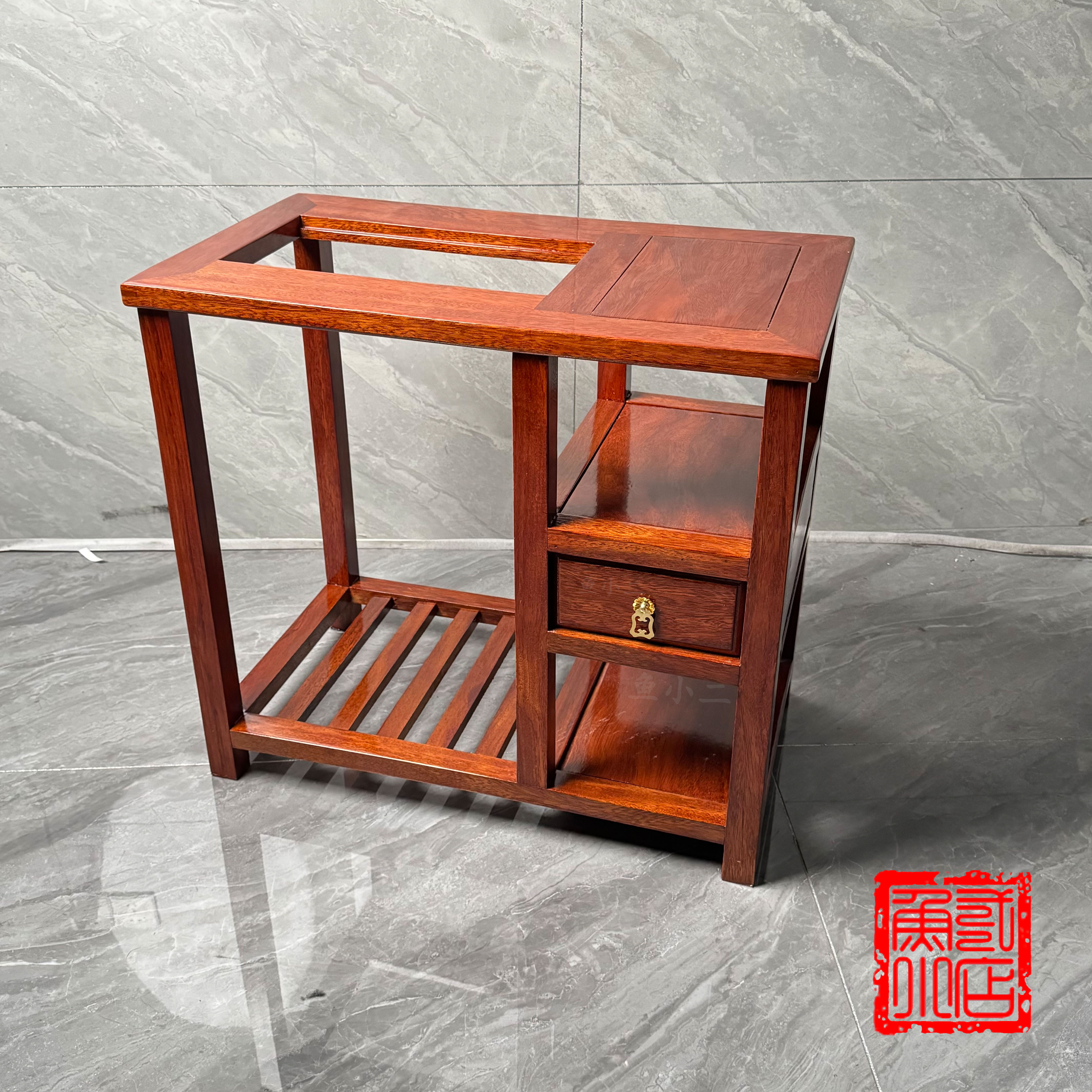 孤品茶边柜茶水柜实木客厅