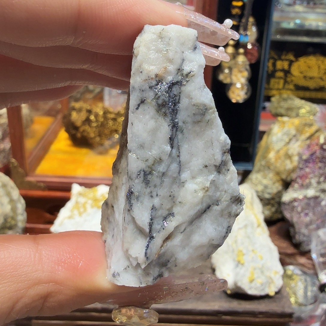 一生42.9g左右聚金阁天然明金矿标