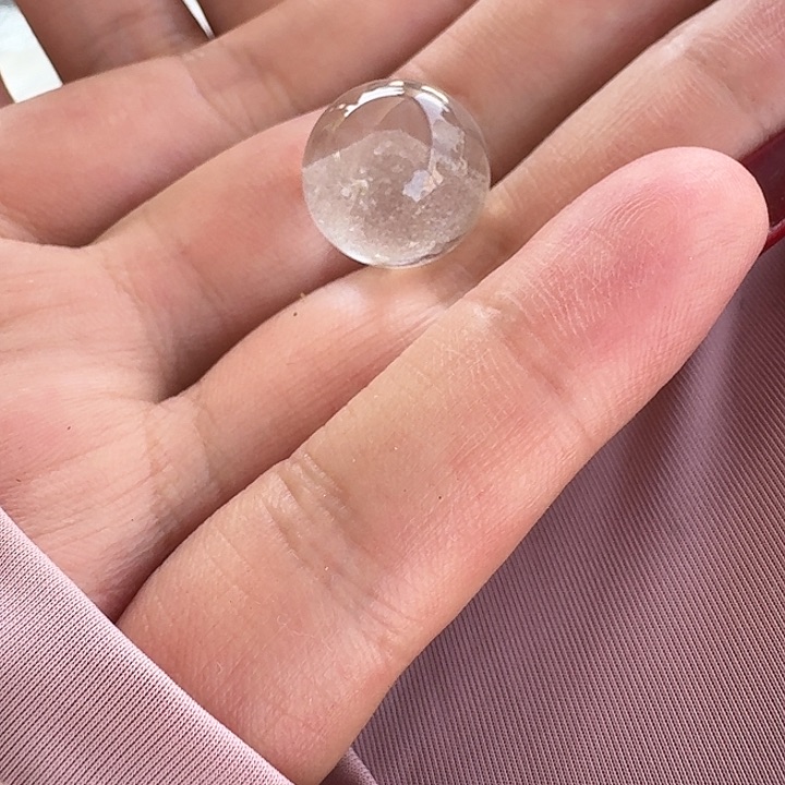 水晶珠宝半成品未镶嵌叙****莎定制兔毛水晶单珠