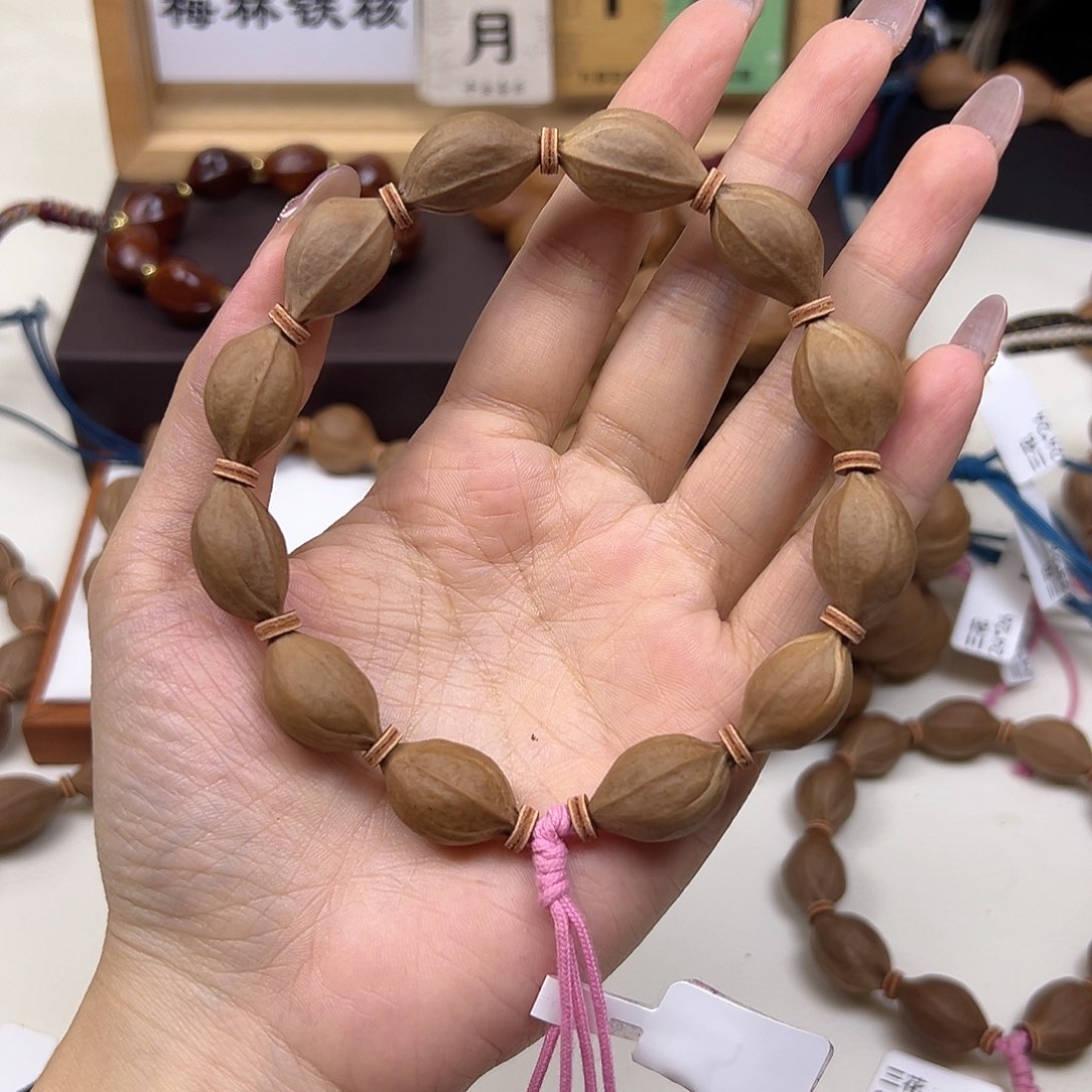 好***花橄榄核手串/手链梅林铁核三花13.21