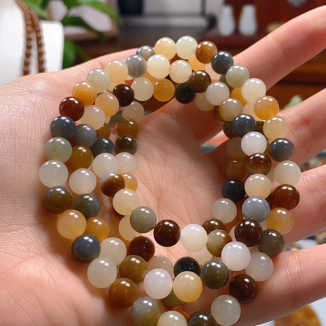 和田玉手串未镶嵌