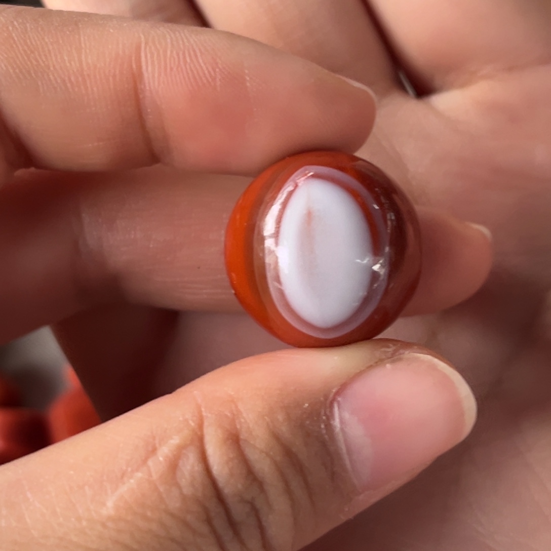 南红玛瑙未镶嵌单珠19m+