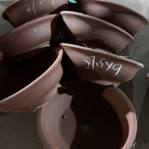 紫砂花盆100-8。27.5-9