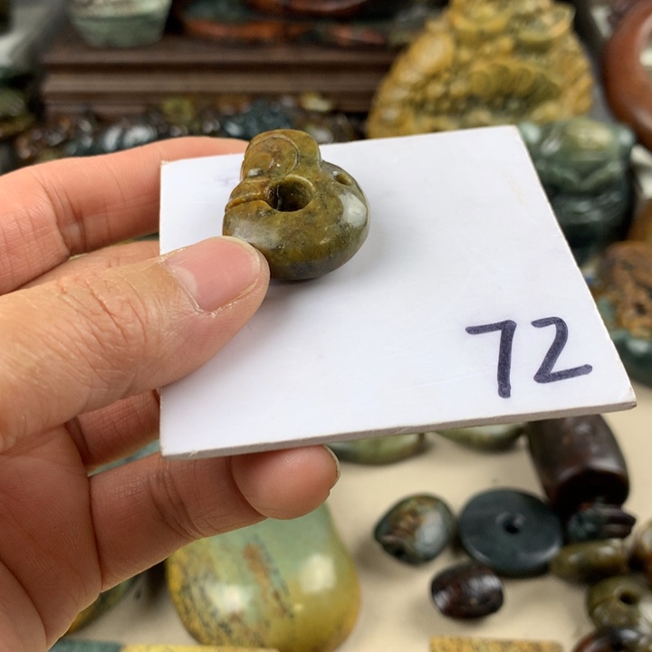 岫岩河磨玉（透闪石质玉）挂件未镶嵌