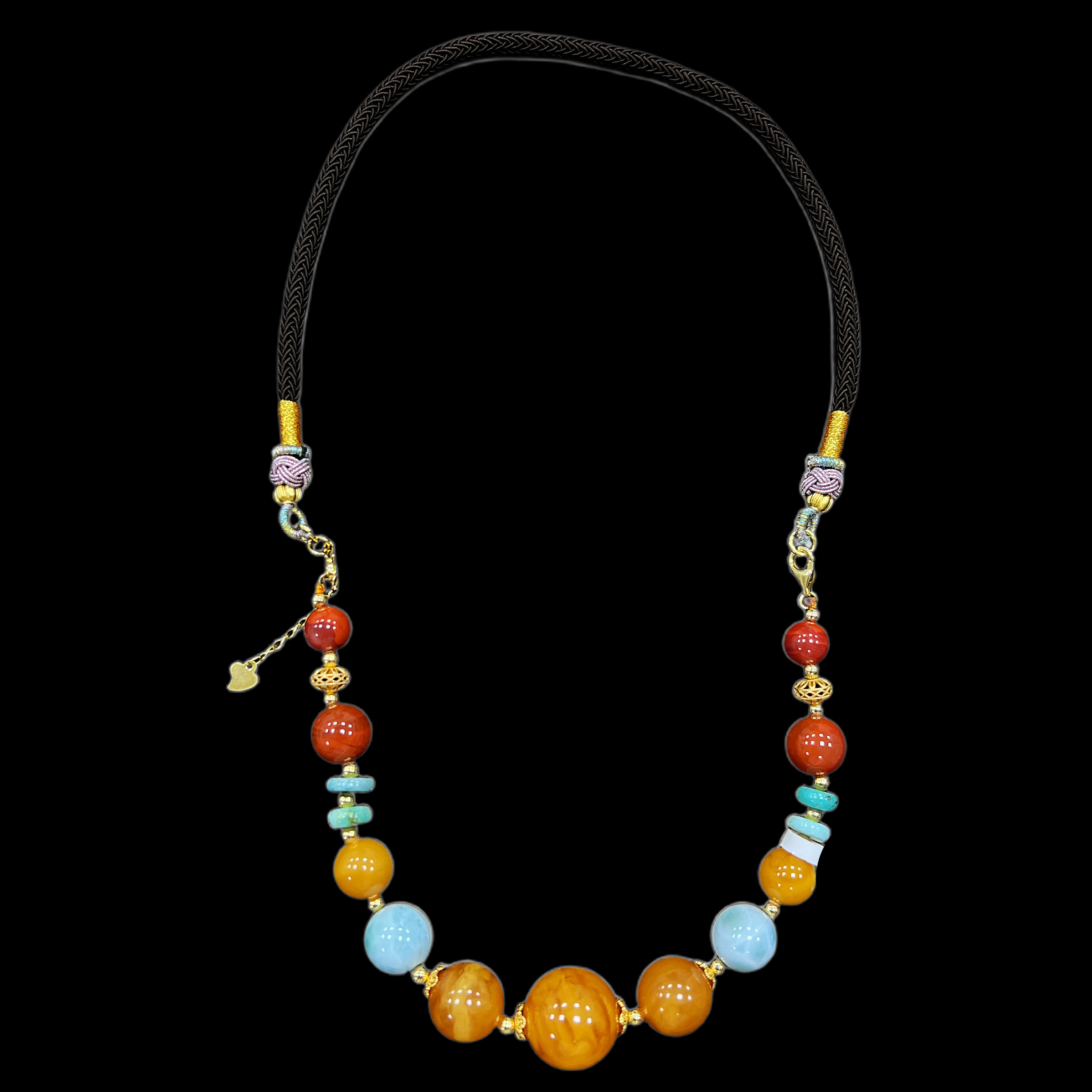 9644-蜜蜡项链孤品