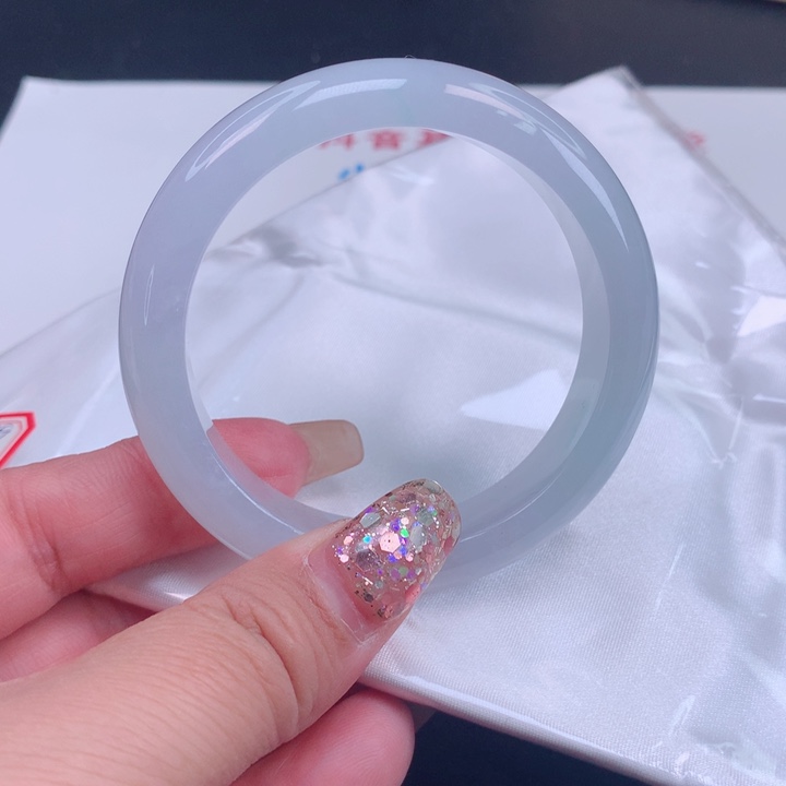 翡翠手镯未镶嵌天然翡翠手镯57