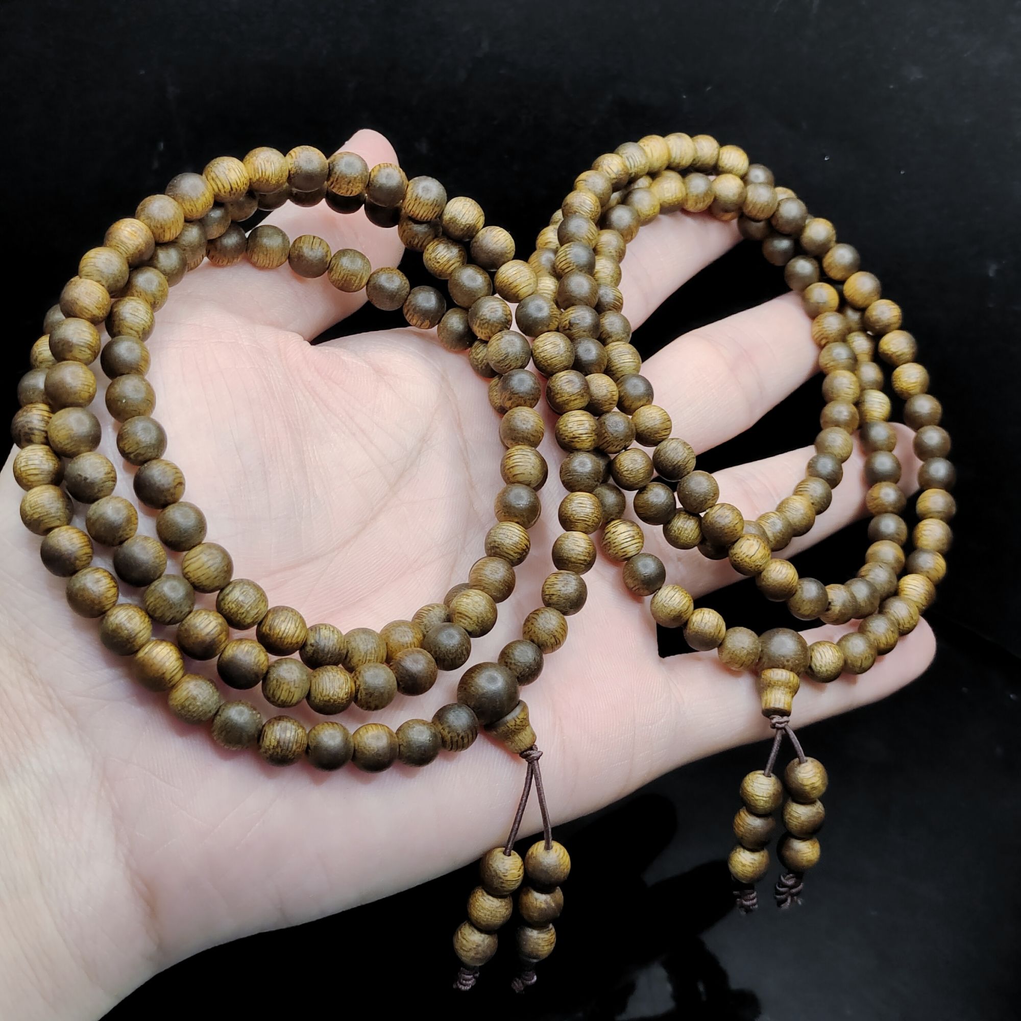 沉香【老三珠宝】沉香公主链D12【多样性发其一】约8mm