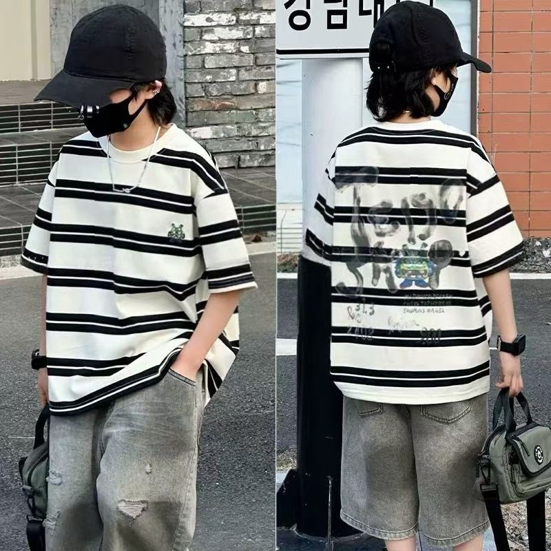 韩版条纹短袖806-41