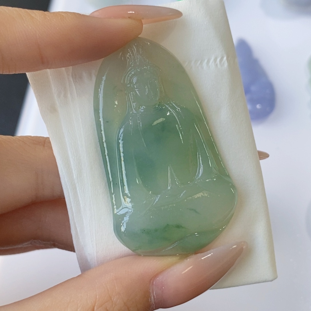 未镶嵌定制翡翠观音