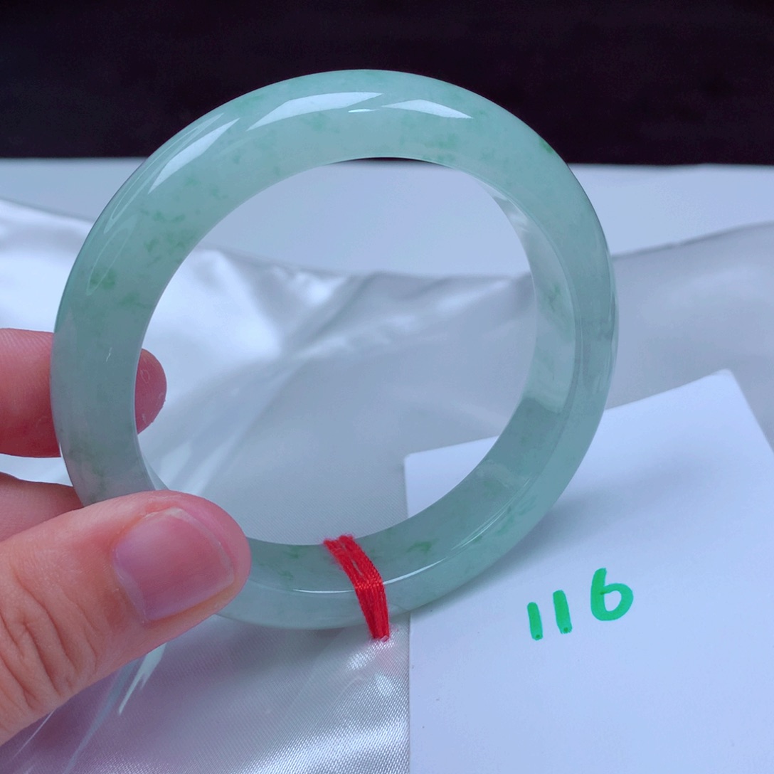 未镶嵌手镯翡翠缅甸天然A货翡翠手镯56.2