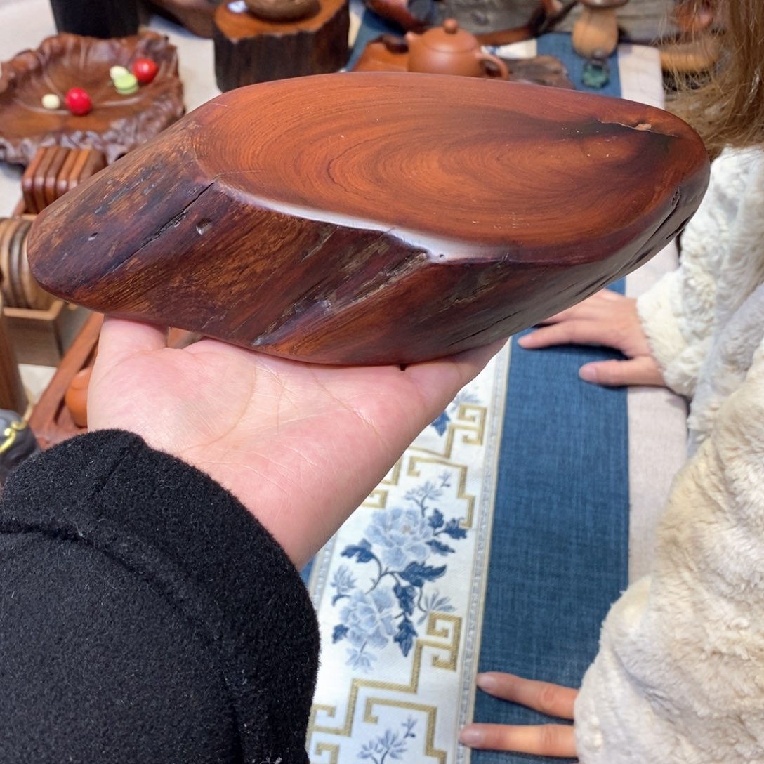 缅甸花梨壶承底座