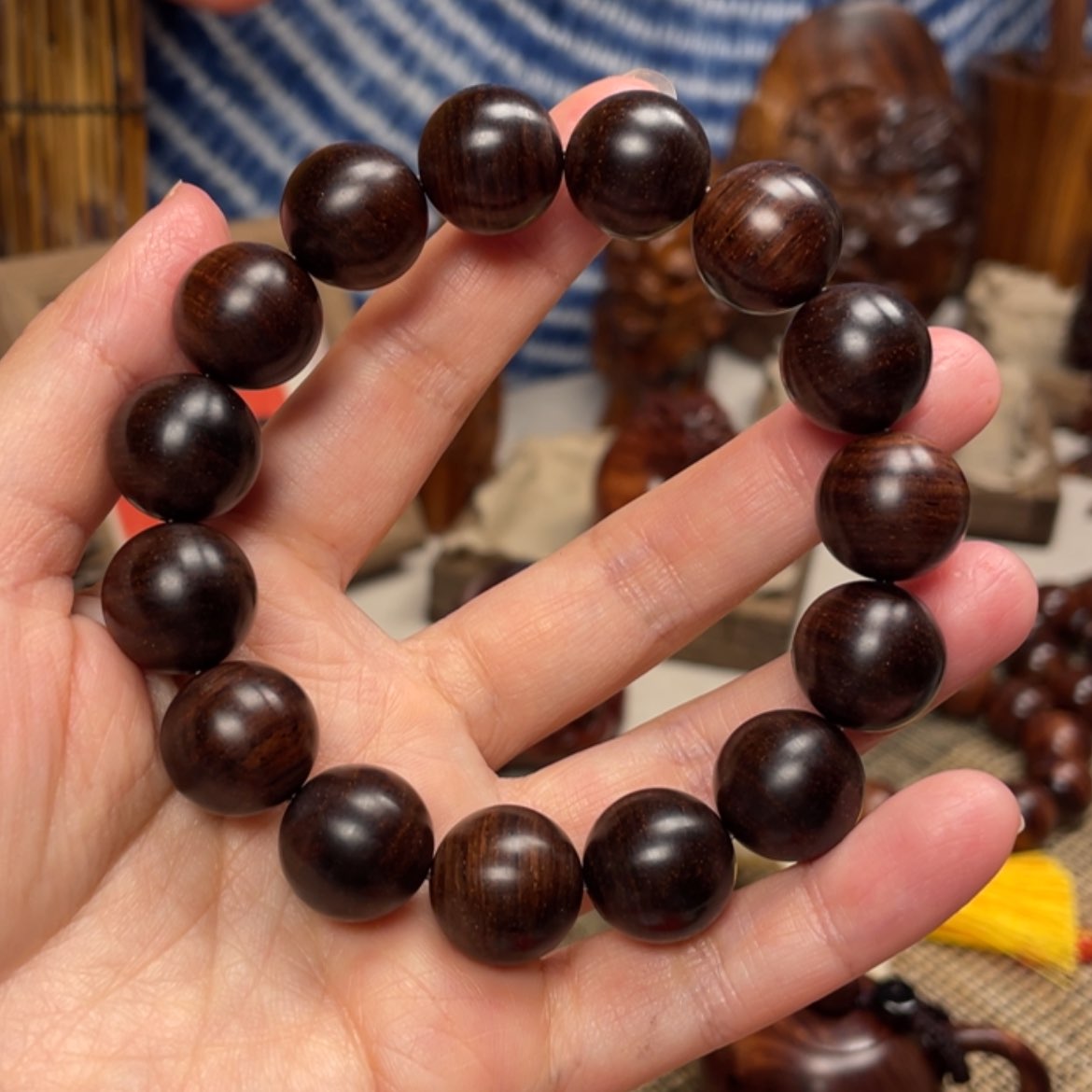 【闪购商品】黄花梨/降香黄檀手串/手链
